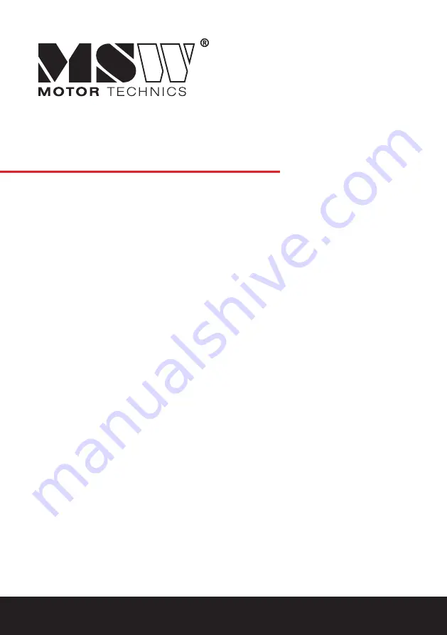 MSW BSPL32 User Manual Download Page 1