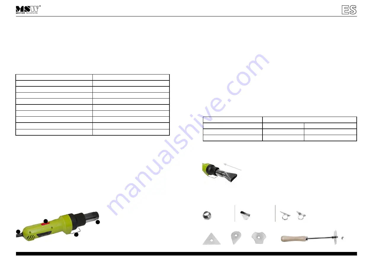 MSW HPF 2000 User Manual Download Page 18