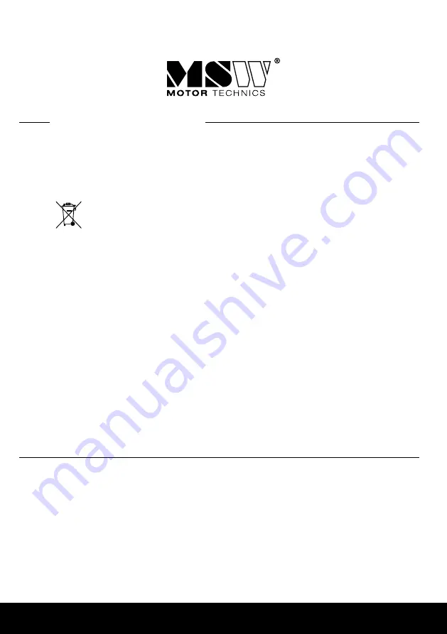 MSW HPF 2000 User Manual Download Page 21