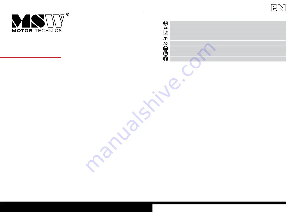 MSW MSW-MHB-135 Скачать руководство пользователя страница 8