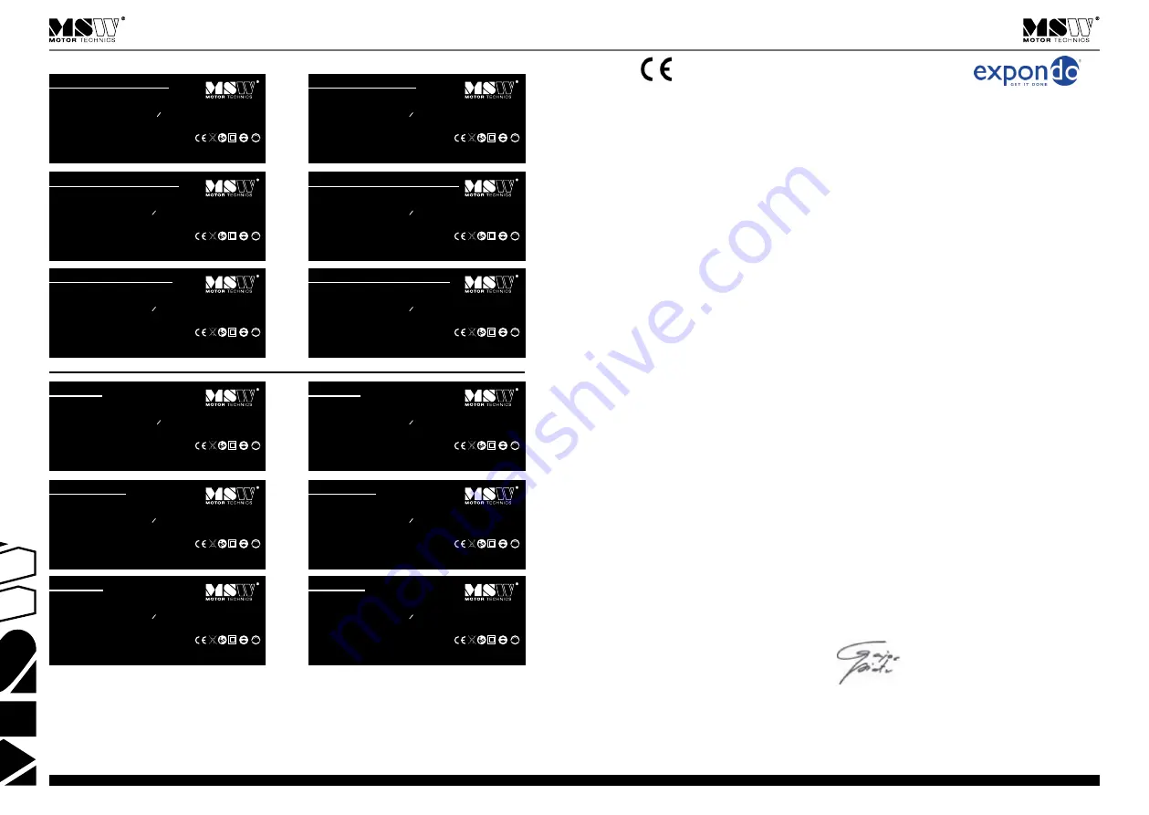 MSW MSW-PM 800 User Manual Download Page 17