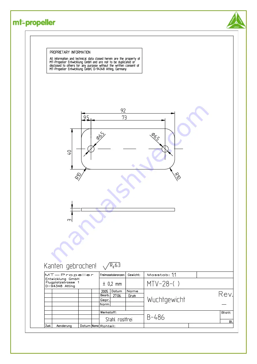 MT-Propeller MTV-28-2 Series Operation- And Installation And Maintenance Manual Download Page 37