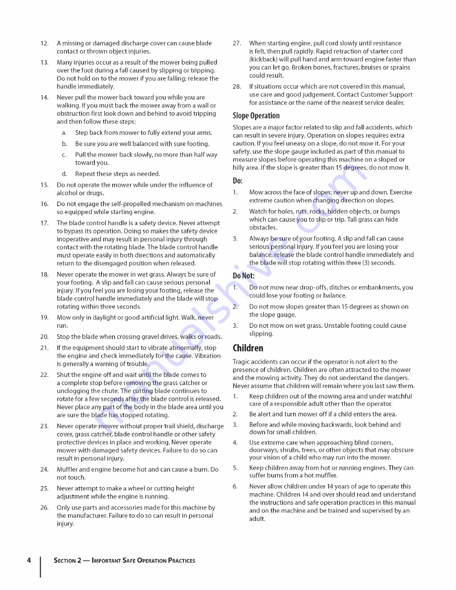 MTD 08M Operator'S Manual Download Page 4