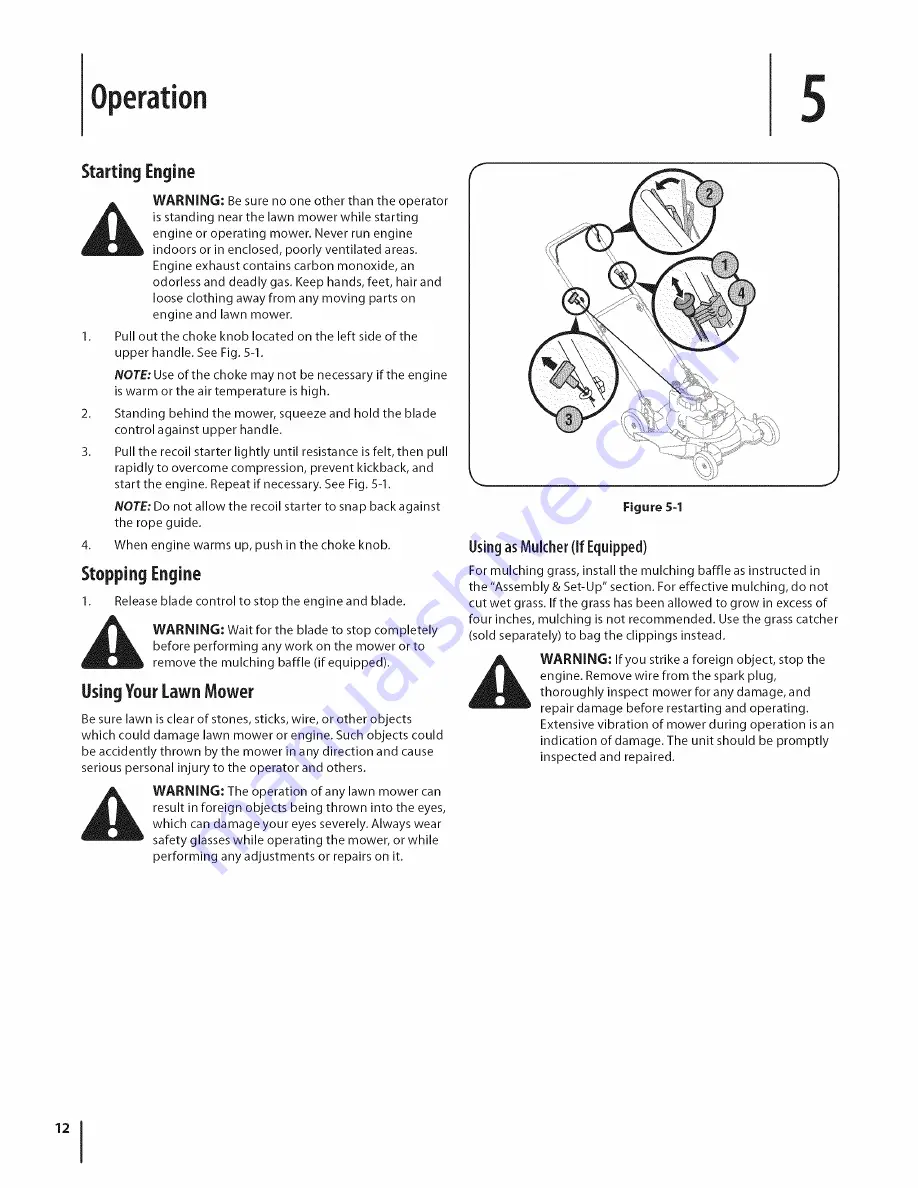 MTD 08M Operator'S Manual Download Page 12