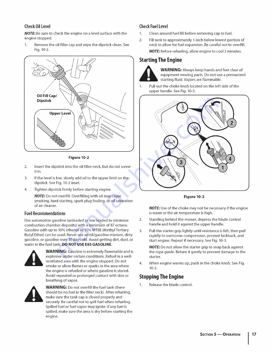 MTD 08M Operator'S Manual Download Page 17