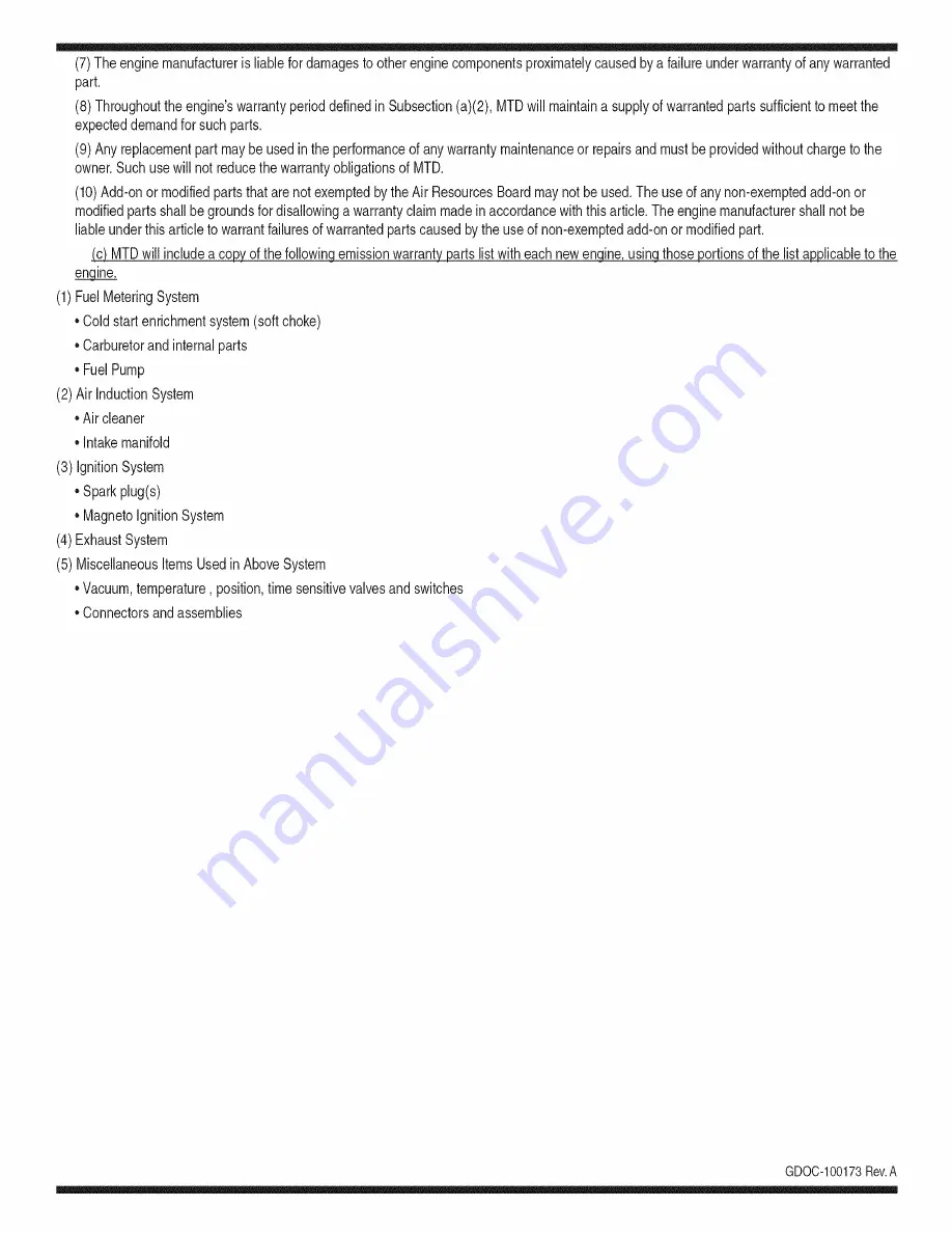 MTD 08M9 Operator'S Manual Download Page 27