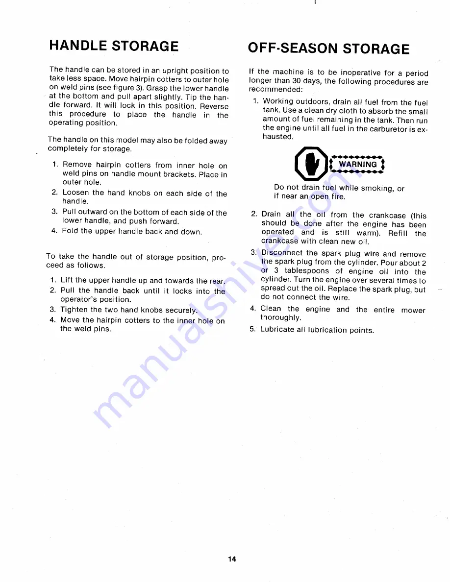 MTD 101-340A Owner'S Manual Download Page 14