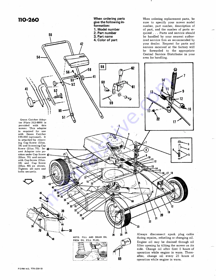 MTD 110-260 Owner'S Manual Download Page 2