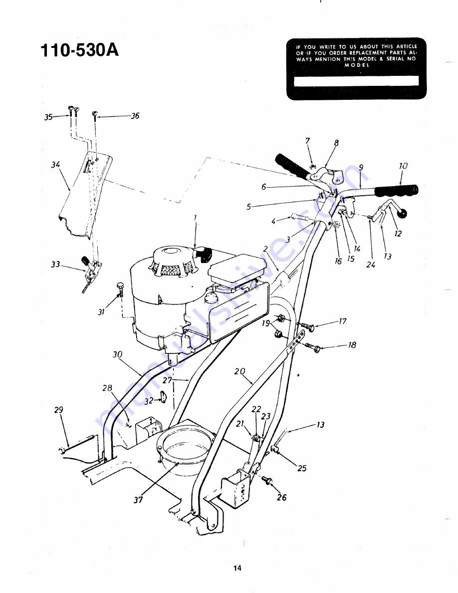 MTD 110-530A Owner'S Manual Download Page 13