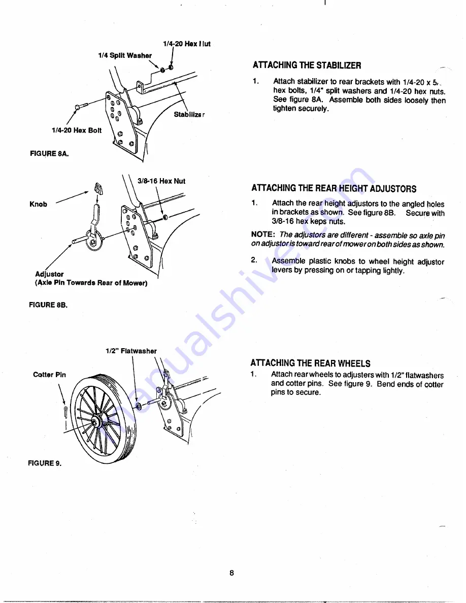 MTD 110A508R000 Owner'S Manual Download Page 8