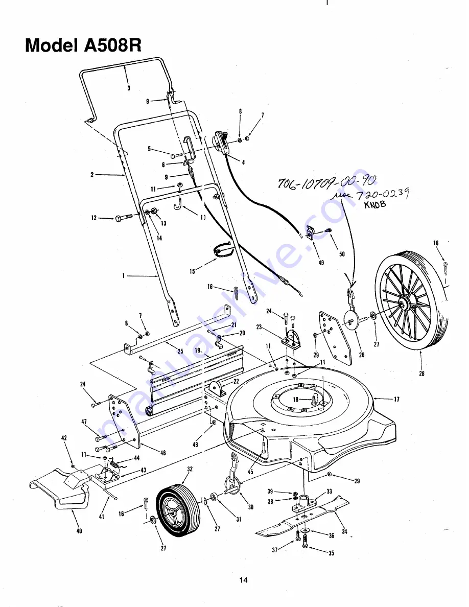 MTD 110A508R000 Скачать руководство пользователя страница 14