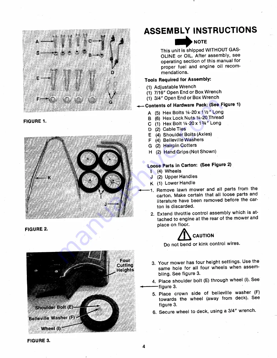 MTD 111-020-300 Owner'S Manual Download Page 4