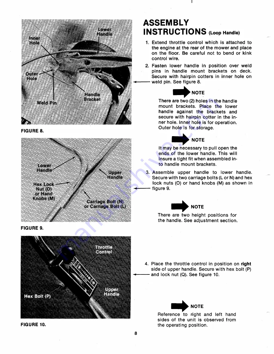 MTD 111-070A Owner'S Manual Download Page 8