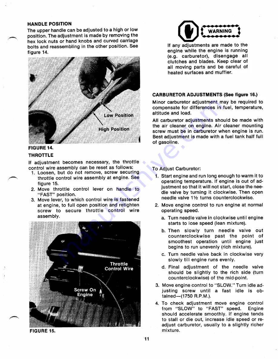 MTD 111-070A Owner'S Manual Download Page 11