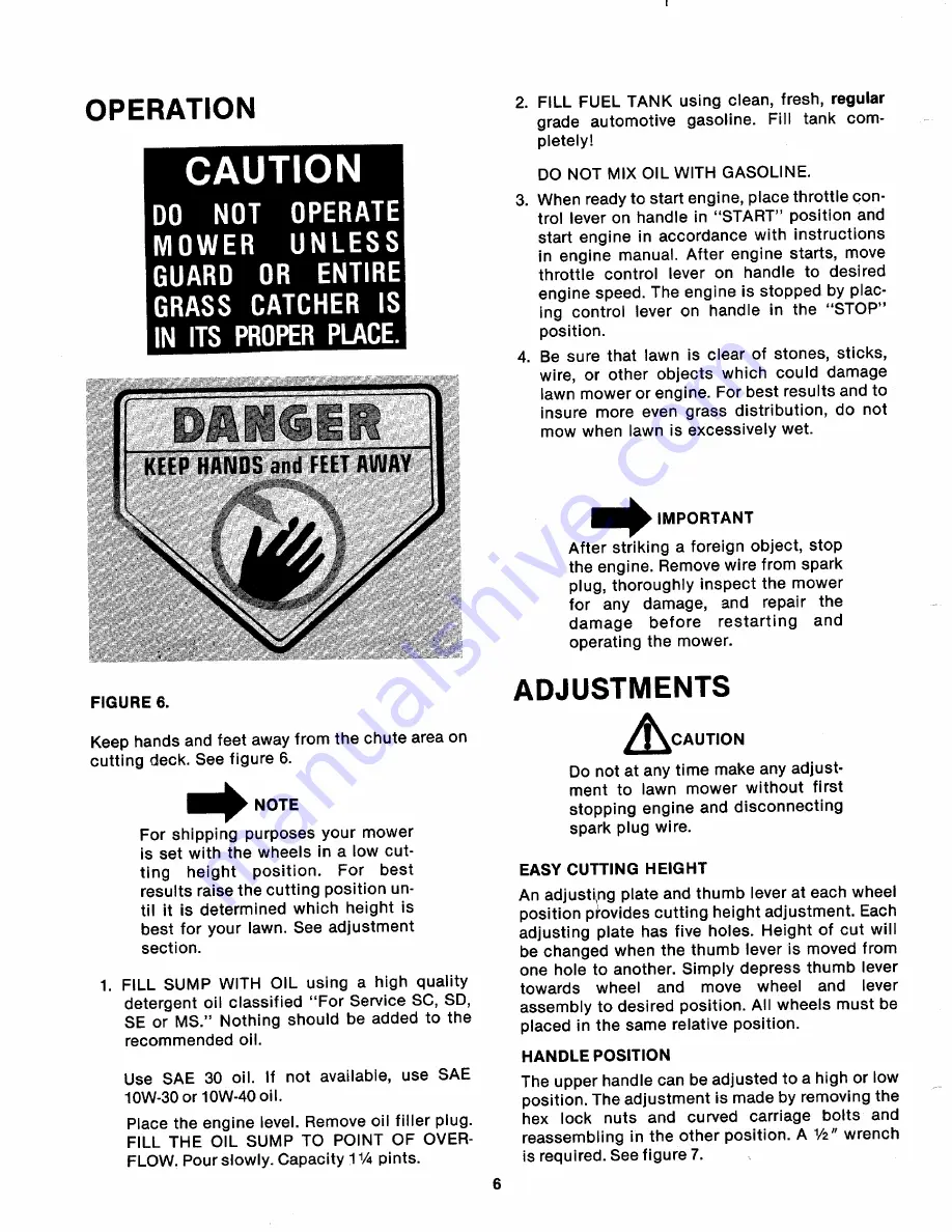 MTD 111-112A Owner'S Manual Download Page 6