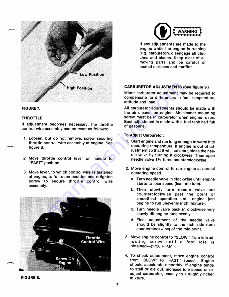 MTD 111-112A Owner'S Manual Download Page 7