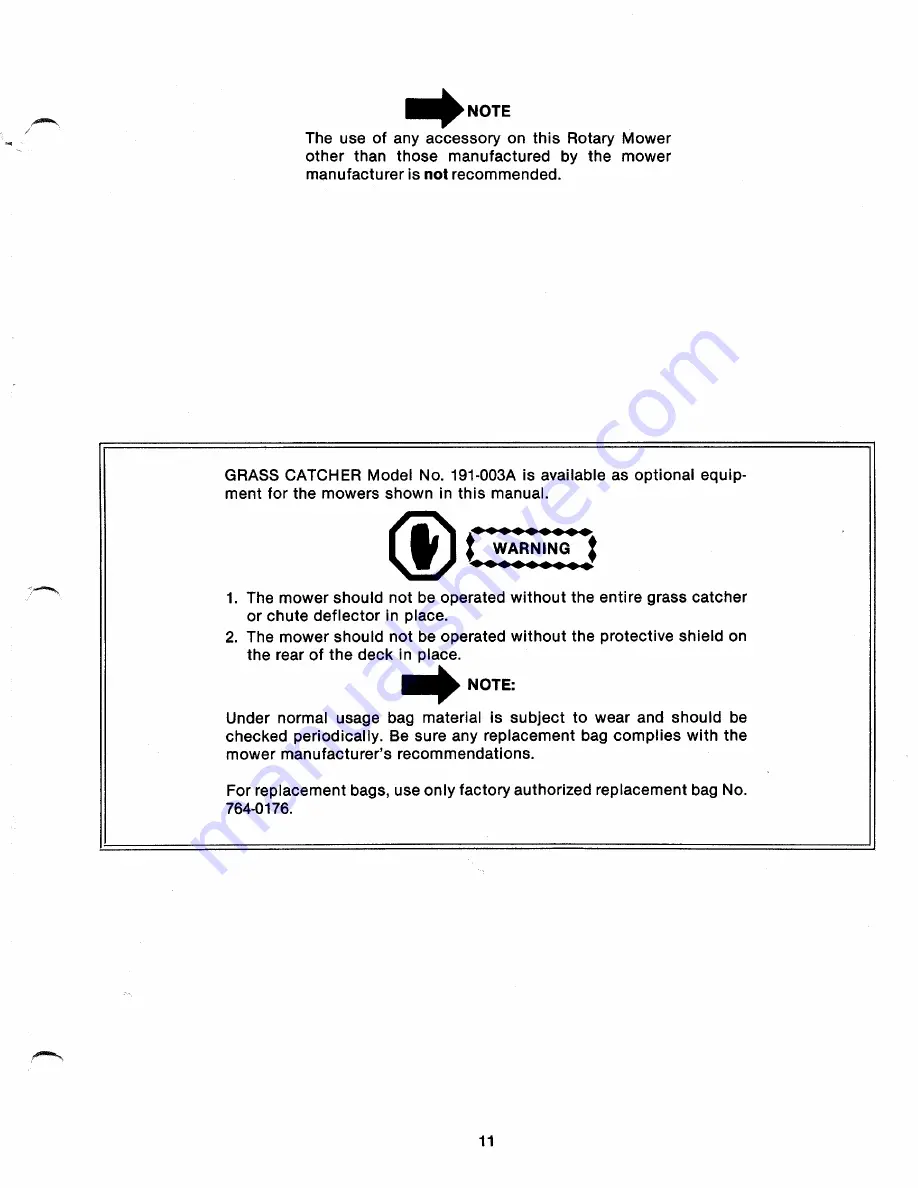 MTD 111-112A Owner'S Manual Download Page 11