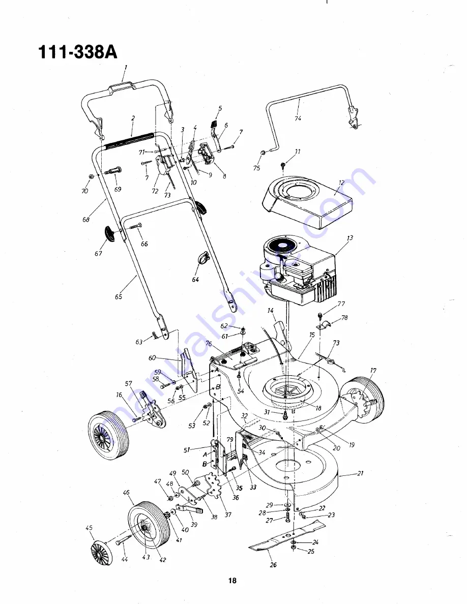 MTD 111-338A Owner'S Manual Download Page 18