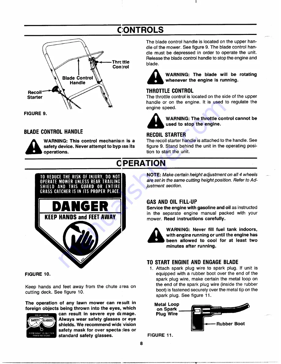 MTD 111-500R000 Owner'S Manual Download Page 8