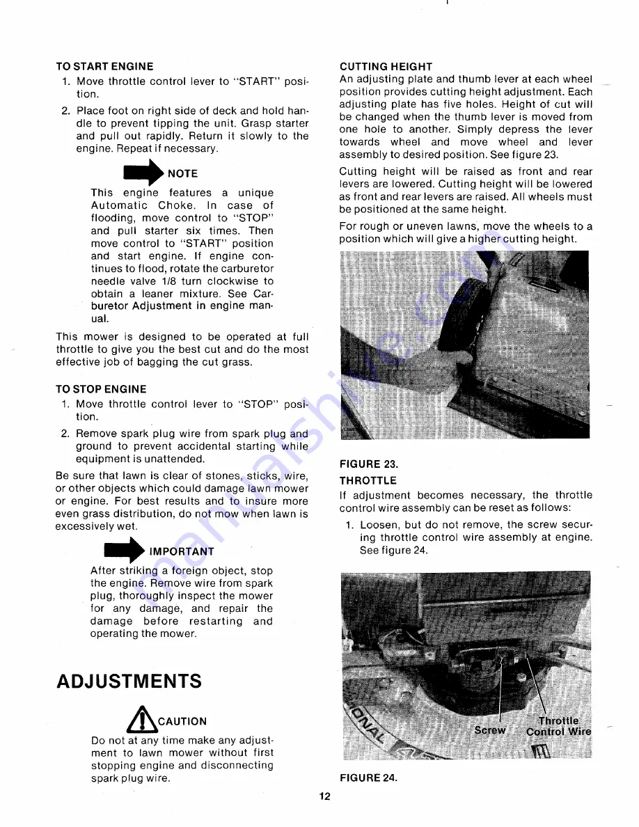 MTD 111-638A Owner'S Manual Download Page 12