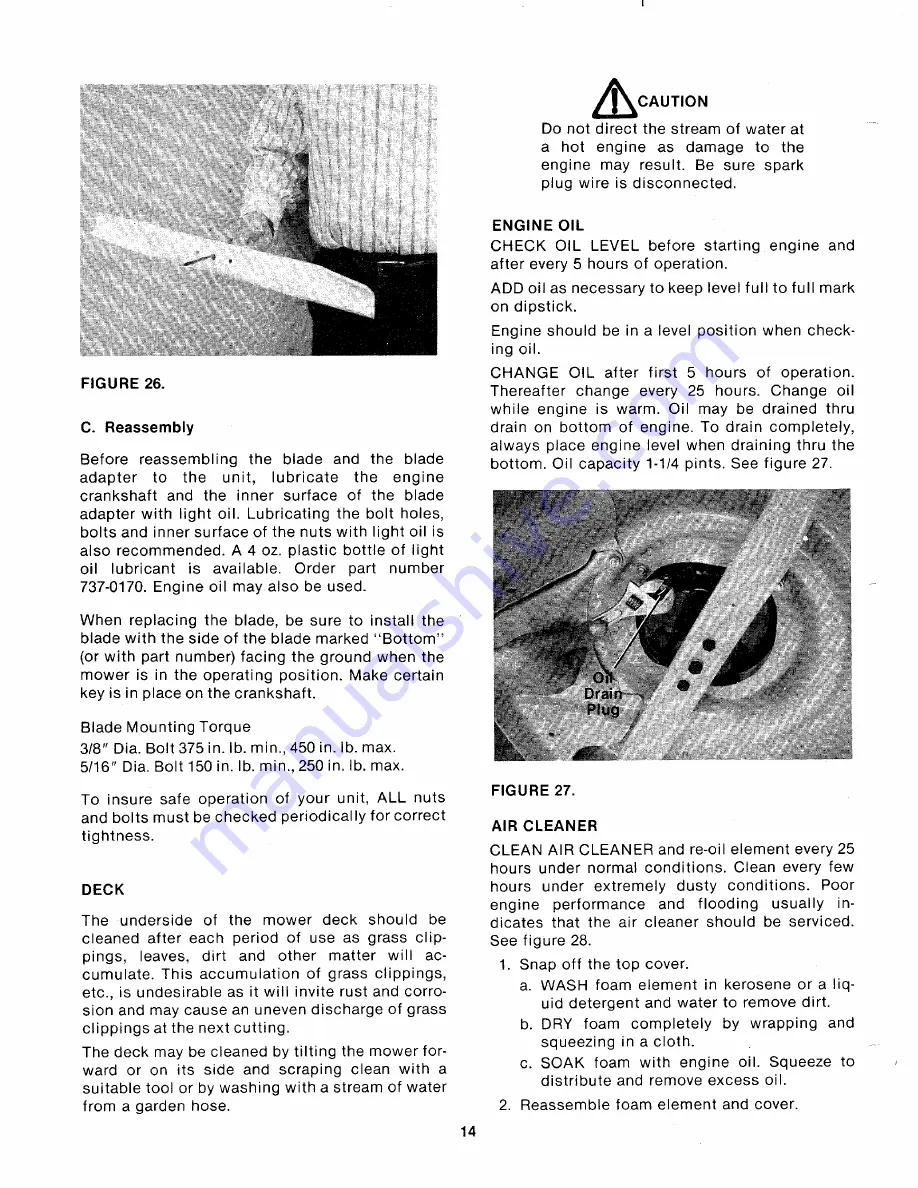 MTD 111-638A Owner'S Manual Download Page 14