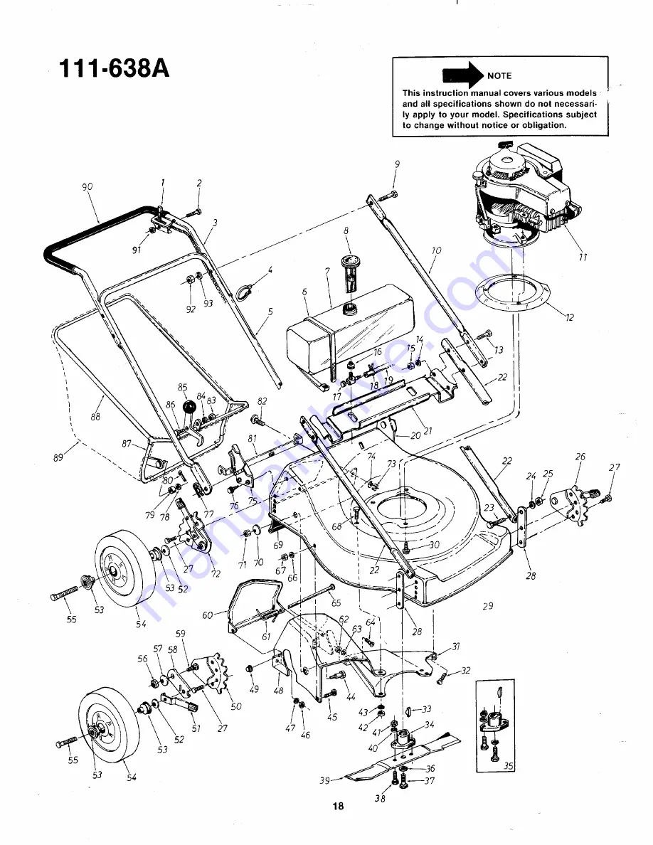 MTD 111-638A Owner'S Manual Download Page 17