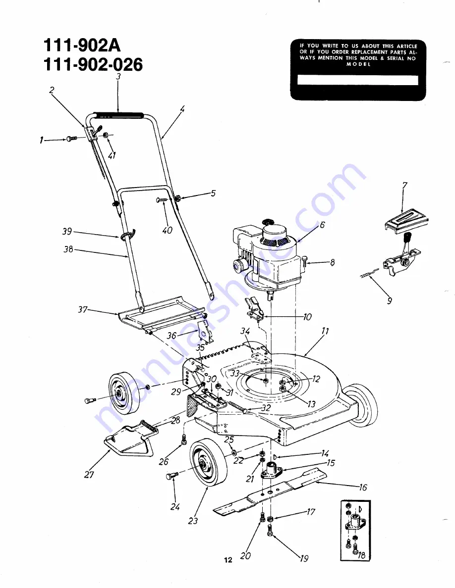 MTD 111-902-026 Owner'S Manual Download Page 12