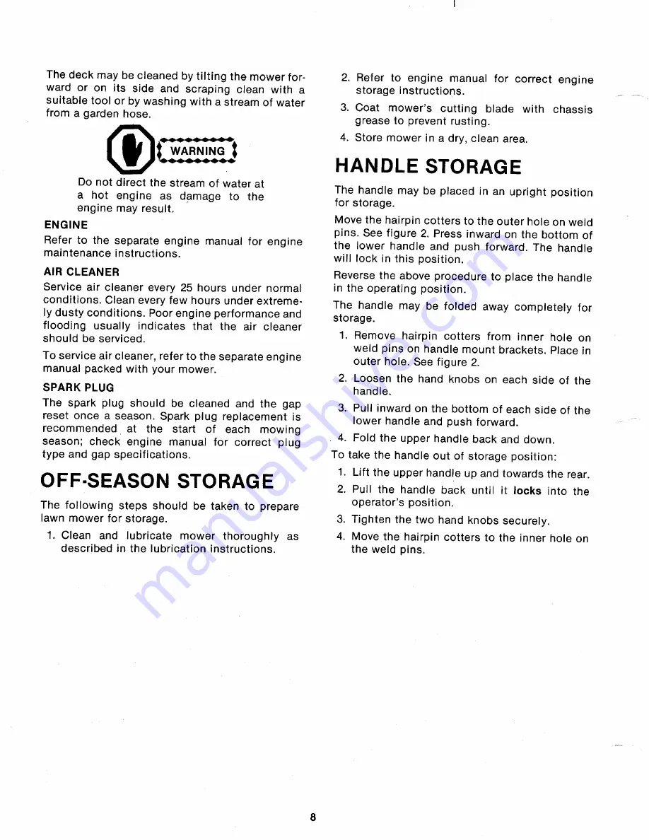 MTD 112-671A Owner'S Manual Download Page 8