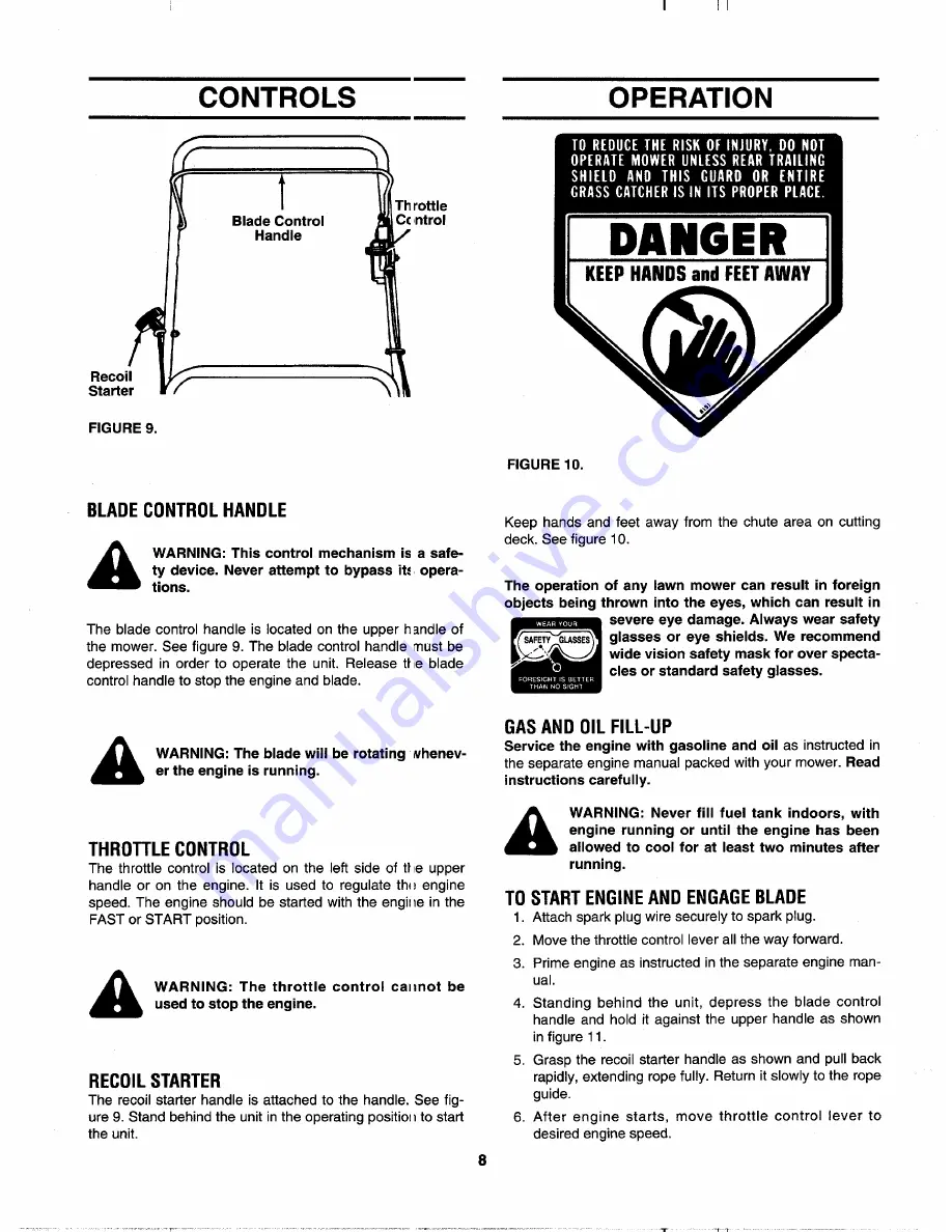 MTD 113-030A000 Series Owner'S Manual Download Page 8