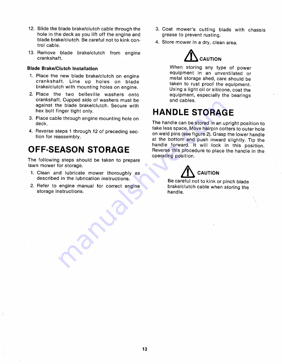 MTD 114-073-000 Owner'S Manual Download Page 13