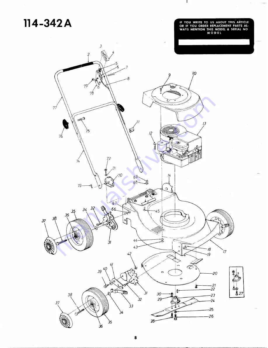 MTD 114-342A Скачать руководство пользователя страница 8