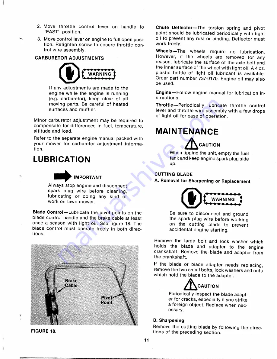 MTD 115-062-352 Owner'S Manual Download Page 11