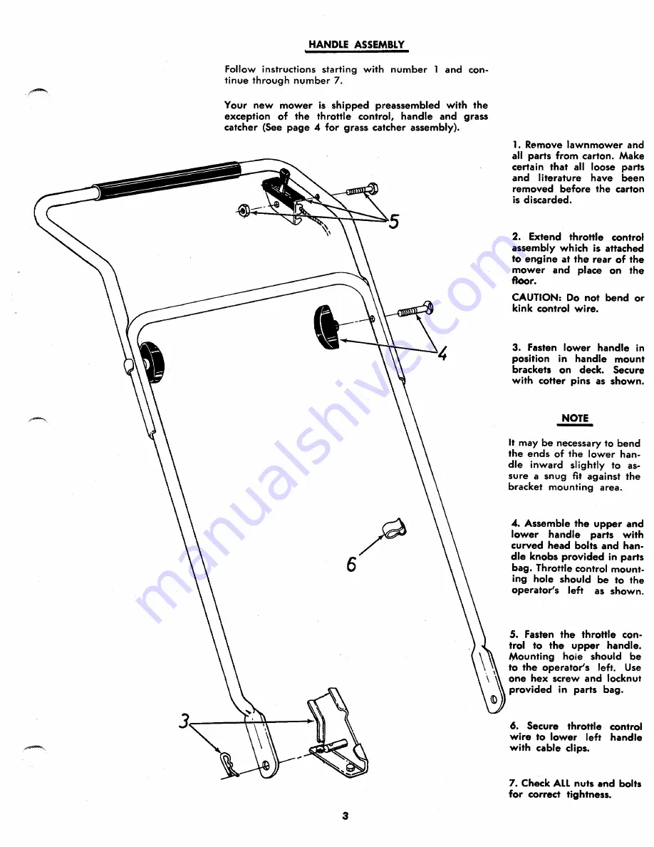 MTD 115-340A Owner'S Operating Service Instruction Manual Download Page 3