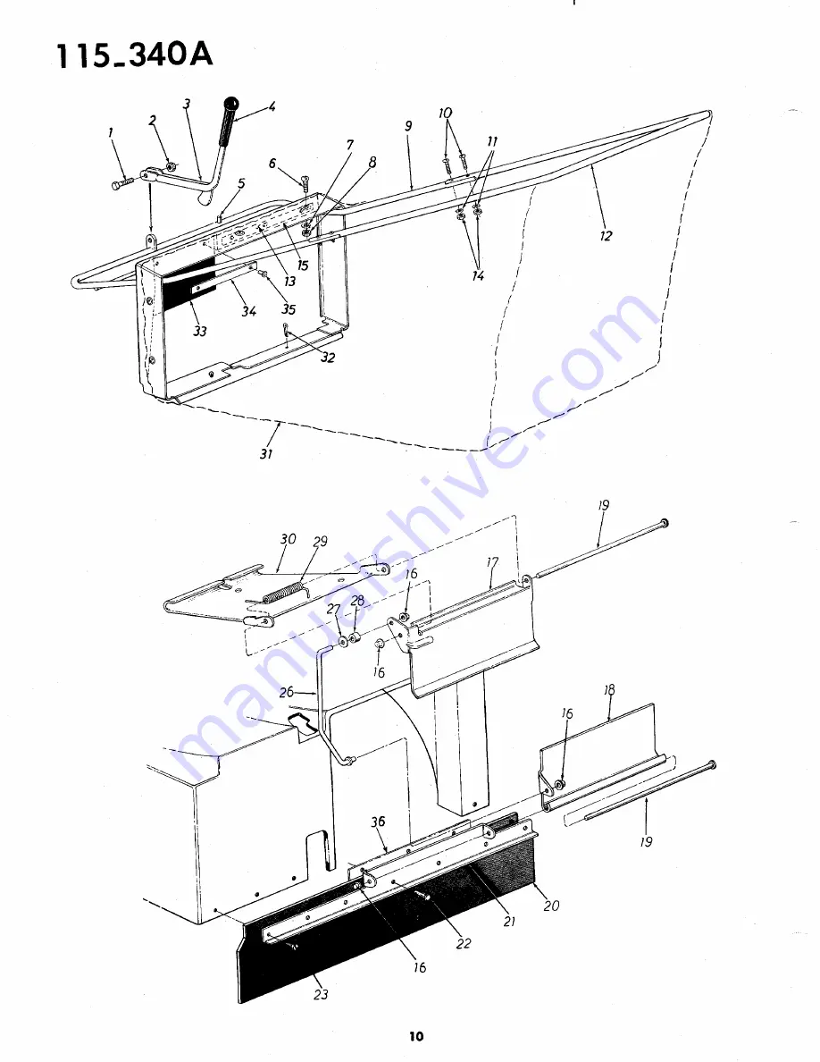 MTD 115-340A Owner'S Operating Service Instruction Manual Download Page 10