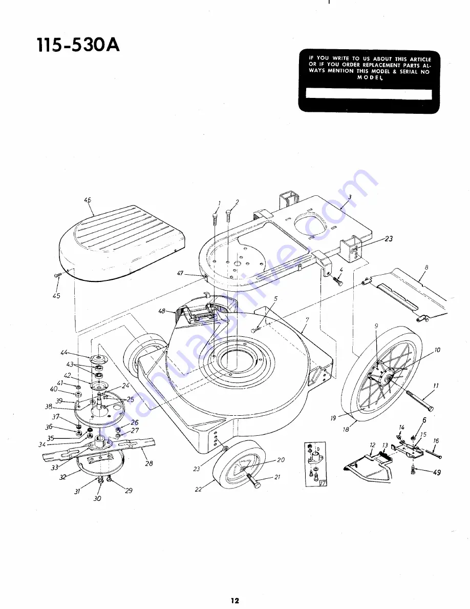 MTD 115-530A Скачать руководство пользователя страница 12