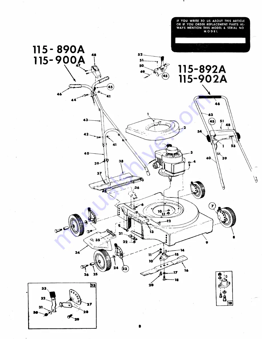 MTD 115-890A Скачать руководство пользователя страница 8