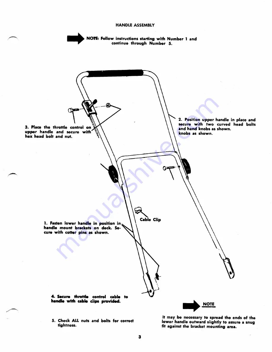 MTD 116-112A Owner'S Operating Service Instruction Manual Download Page 3