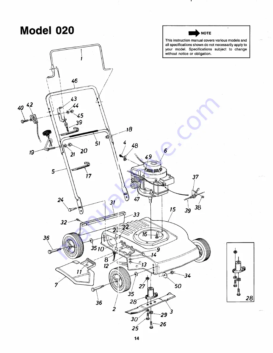 MTD 117-020-000 Скачать руководство пользователя страница 14