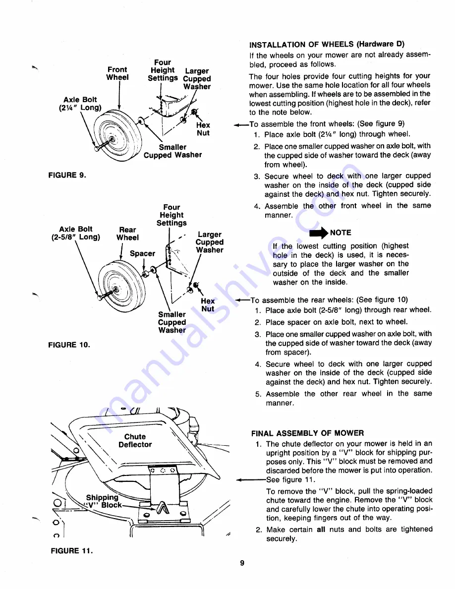 MTD 117-050-000 Owner'S Manual Download Page 9