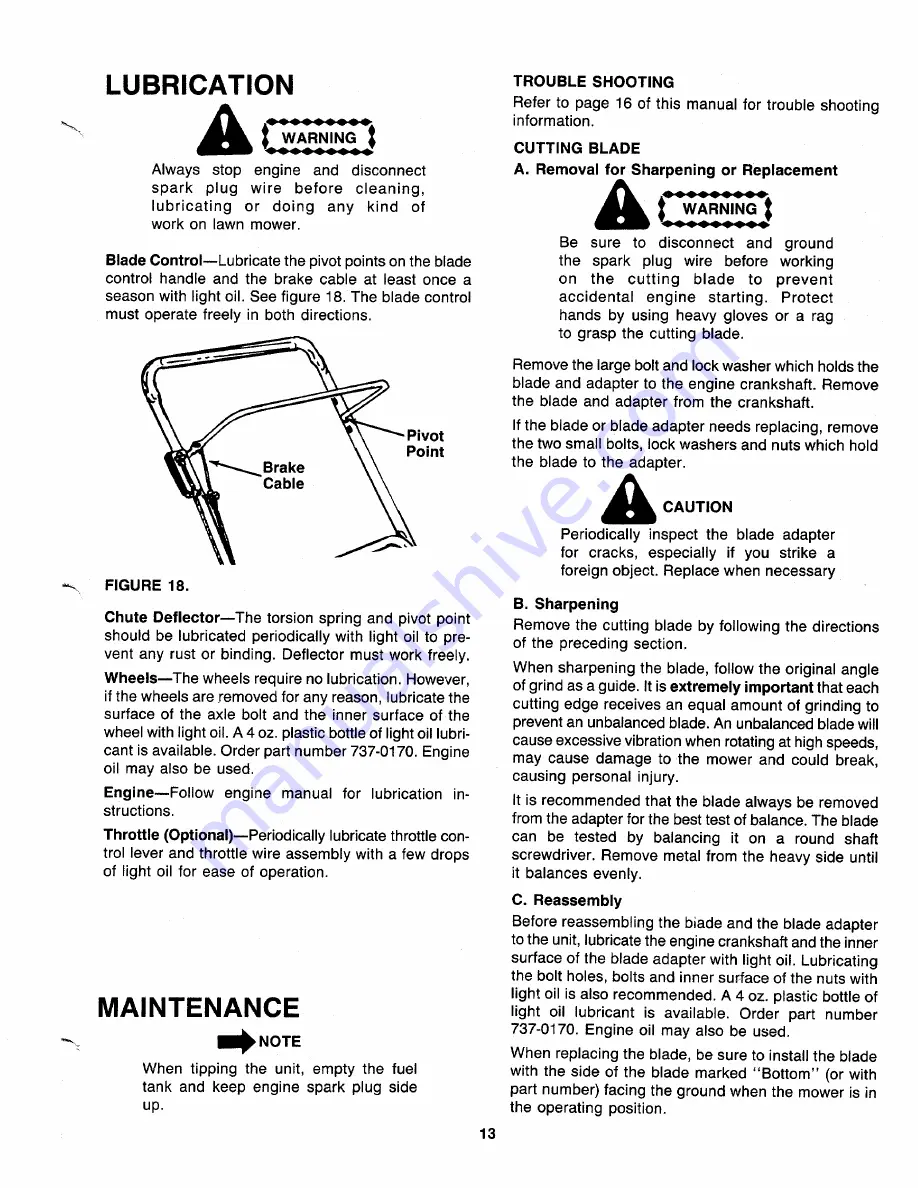 MTD 117-060-000 Owner'S Manual Download Page 13