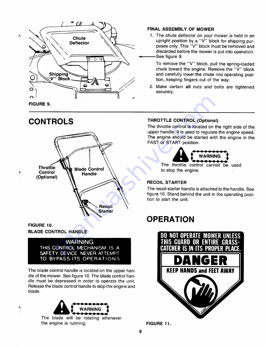 MTD 118-020R000 Owner'S Manual Download Page 9