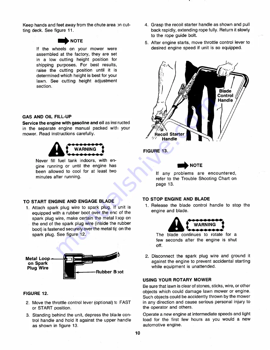 MTD 118-020R000 Owner'S Manual Download Page 10