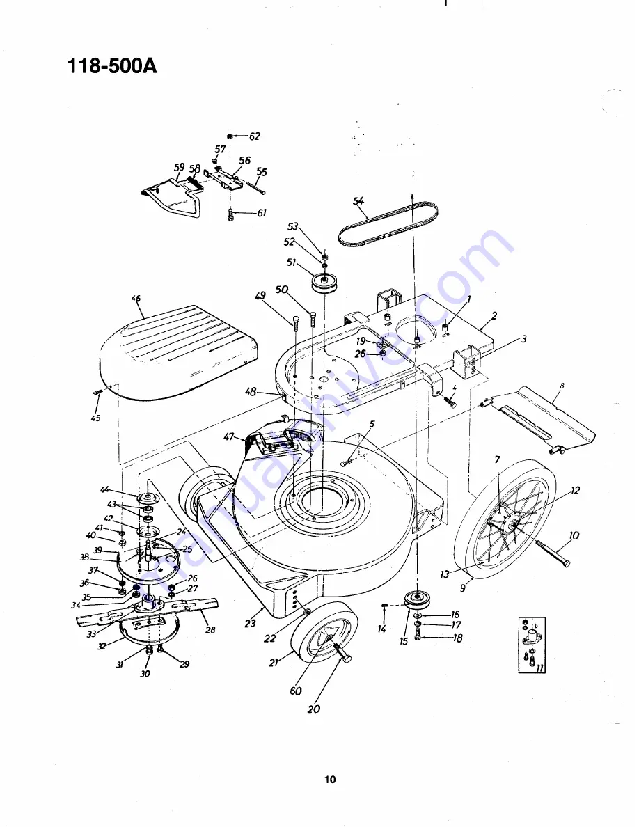 MTD 118-500A Owner'S Manual Download Page 10