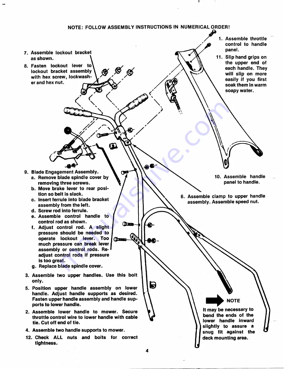 MTD 118-530A Owner'S Manual Download Page 4