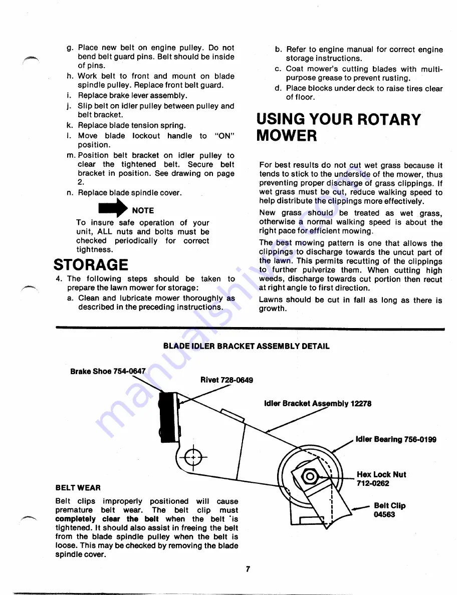 MTD 118-530A Owner'S Manual Download Page 7