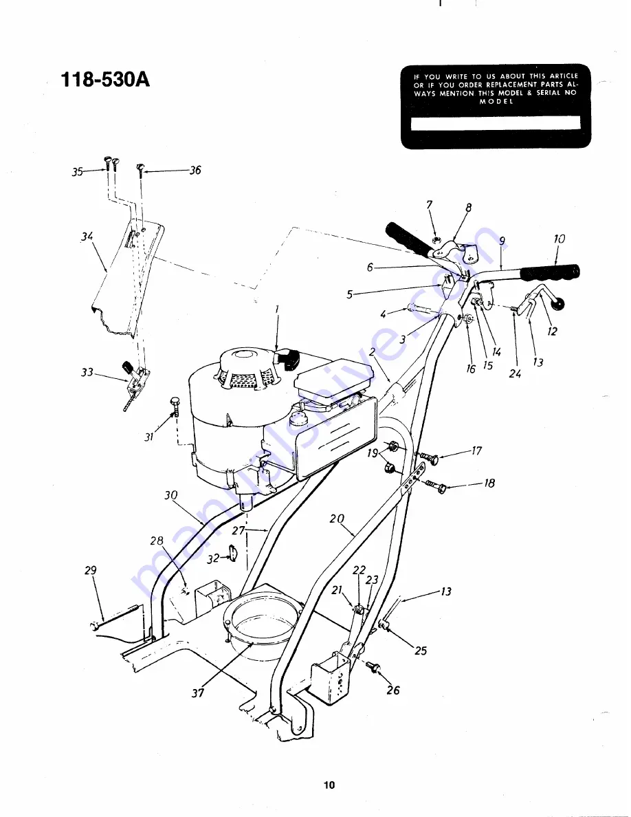 MTD 118-530A Owner'S Manual Download Page 10