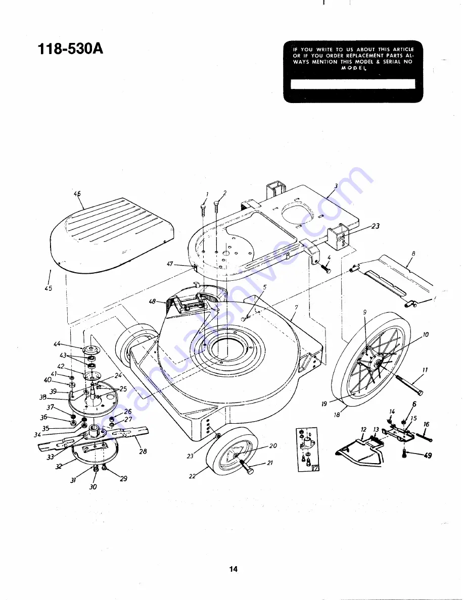 MTD 118-530A Owner'S Manual Download Page 14