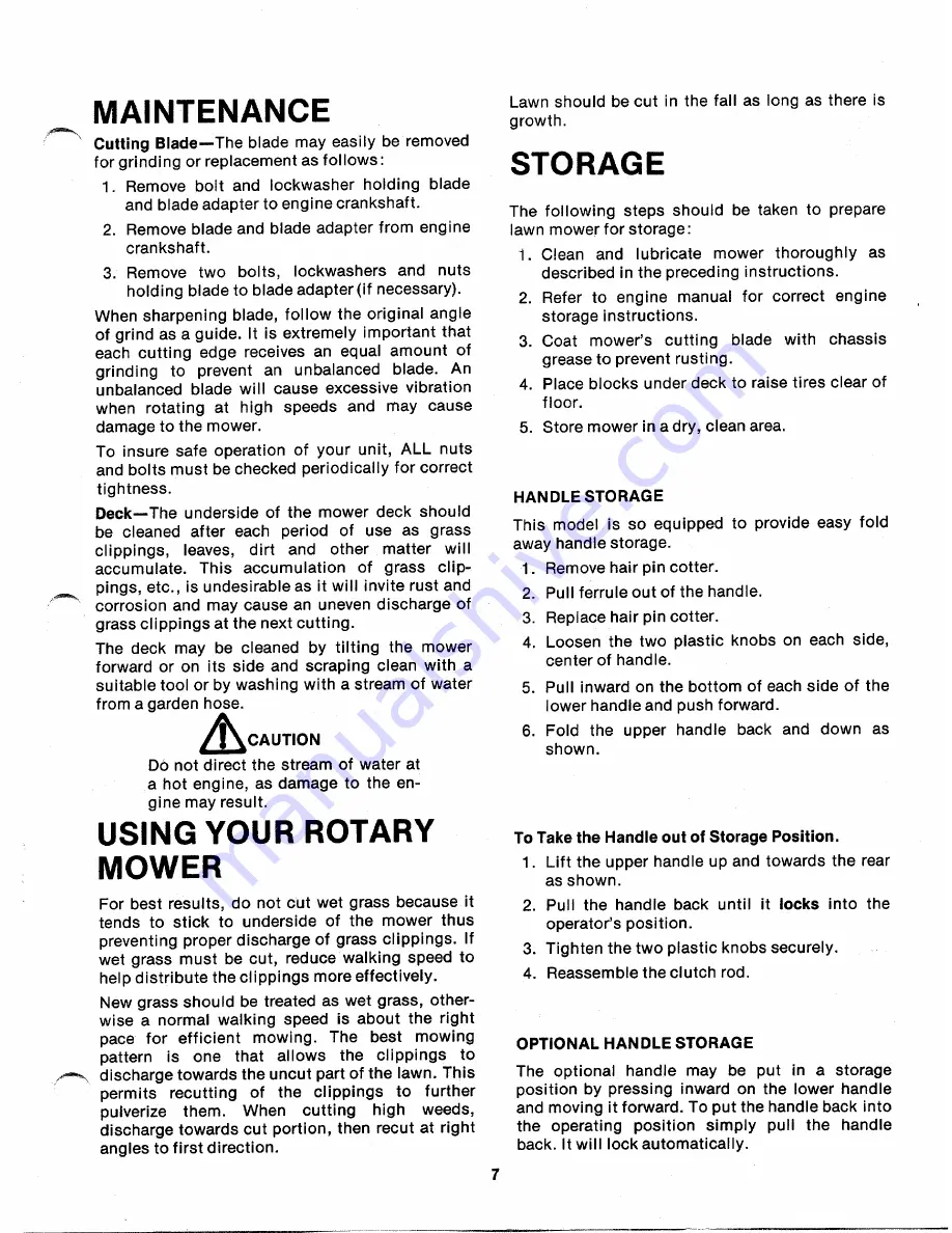 MTD 118-620A Owner'S Manual Download Page 7