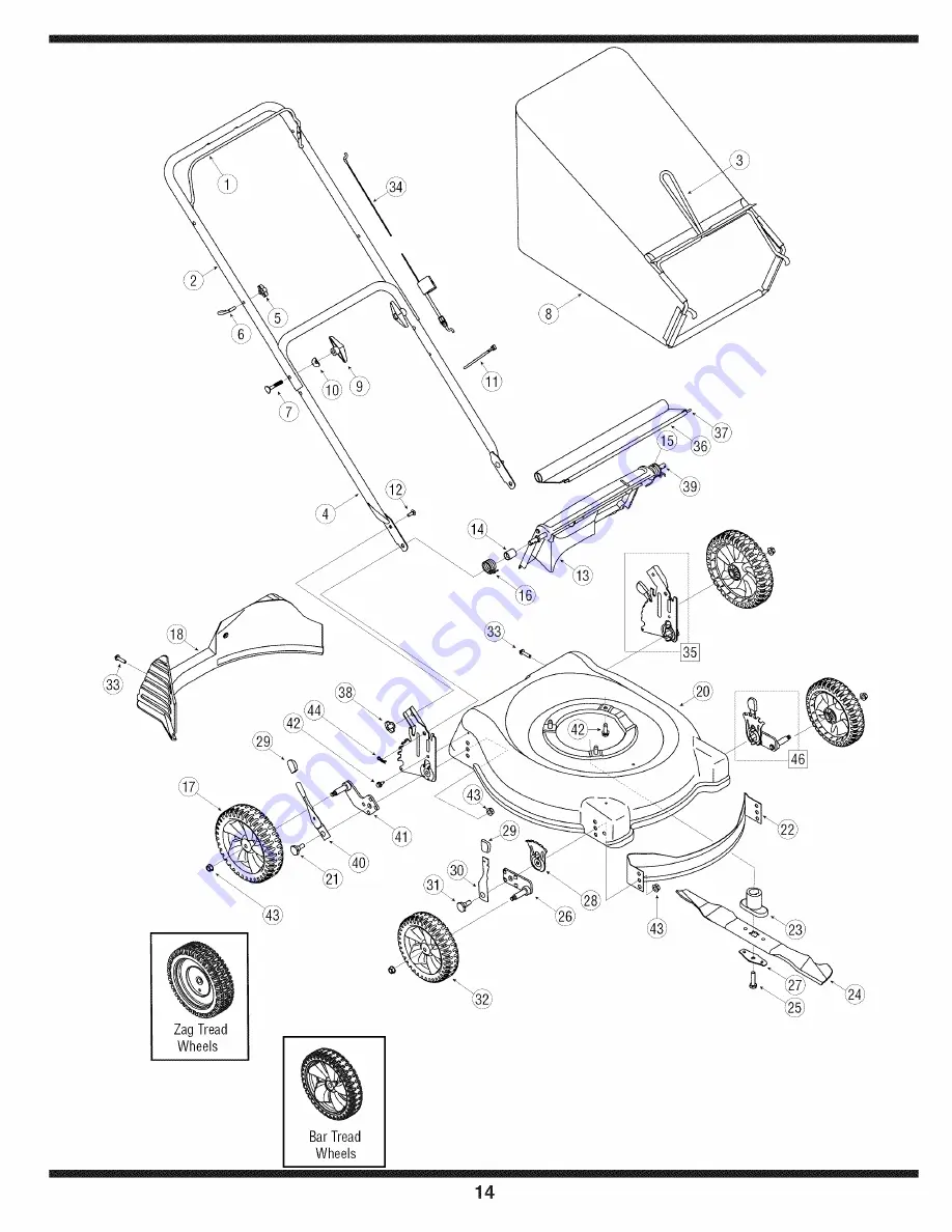 MTD 11A-414E729 Operator'S Manual Download Page 14