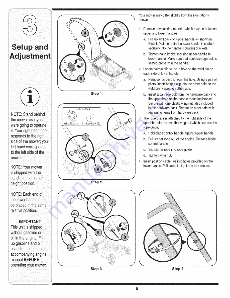 MTD 11A-429R729 Operator'S Manual Download Page 6